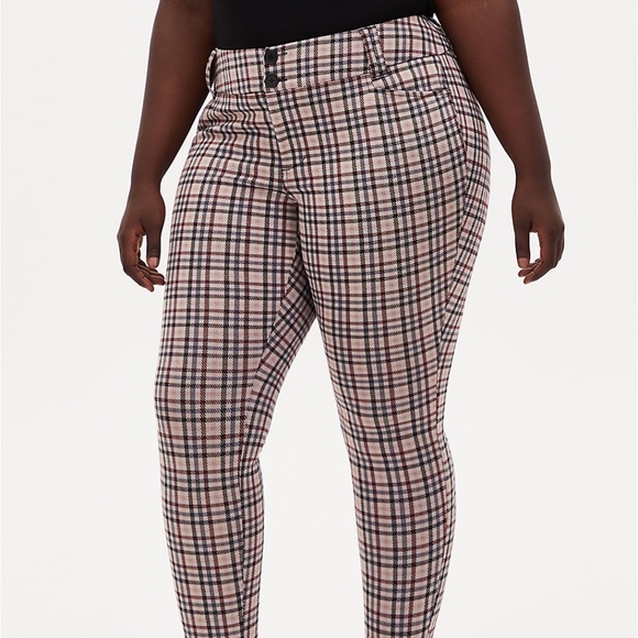 torrid Pants - Torrid Studio Signature Stretch Plaid Skinny Pants